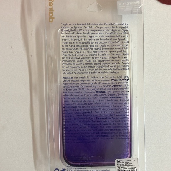 Claires iPhone 12/12 Pro Shimmer Silicone Phone Case - Picture 2 of 2